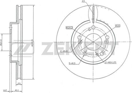 Zekkert BS-5366 - Kočioni disk www.molydon.hr