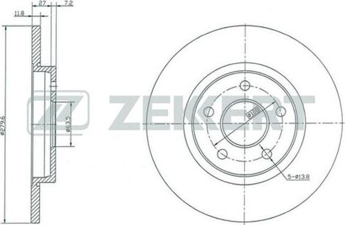 Zekkert BS-5362 - Kočioni disk www.molydon.hr