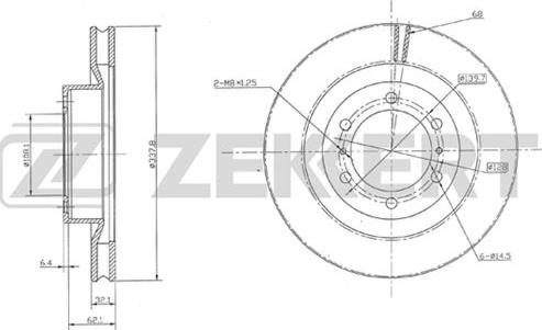 Zekkert BS-5304 - Kočioni disk www.molydon.hr