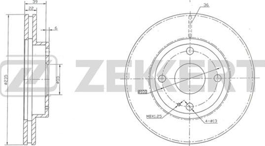 Zekkert BS-5306 - Kočioni disk www.molydon.hr