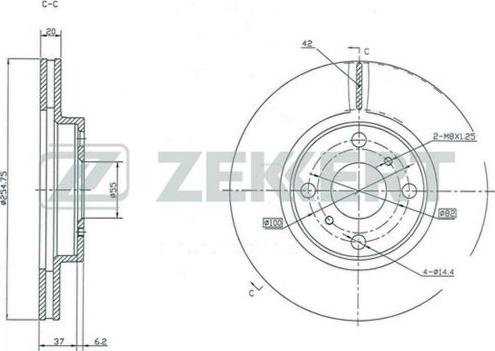 Zekkert BS-5318 - Kočioni disk www.molydon.hr