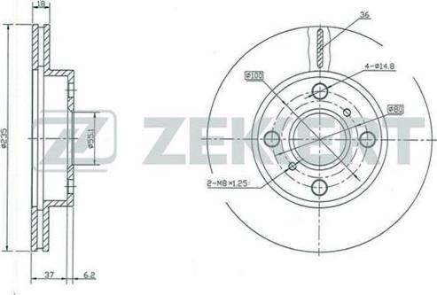 Zekkert BS-5317 - Kočioni disk www.molydon.hr