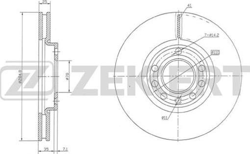 Zekkert BS-5383 - Kočioni disk www.molydon.hr