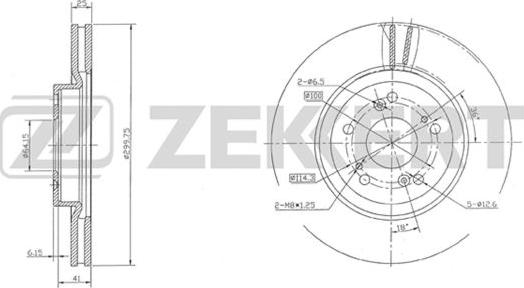 Zekkert BS-5387 - Kočioni disk www.molydon.hr