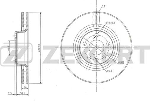 Zekkert BS-5334 - Kočioni disk www.molydon.hr