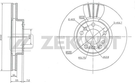 Zekkert BS-5335 - Kočioni disk www.molydon.hr