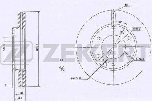 Zekkert BS-5323 - Kočioni disk www.molydon.hr