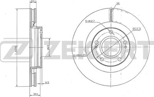 Zekkert BS-5327 - Kočioni disk www.molydon.hr