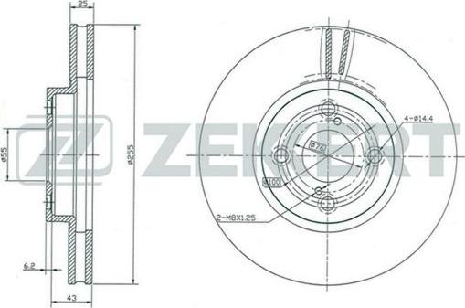 Zekkert BS-5379 - Kočioni disk www.molydon.hr