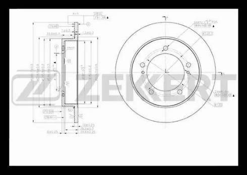 Zekkert BS-5375 - Kočioni disk www.molydon.hr