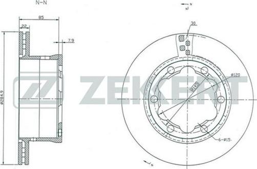 Zekkert BS-5290 - Kočioni disk www.molydon.hr