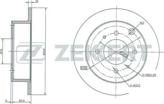 Zekkert BS-5297 - Kočioni disk www.molydon.hr