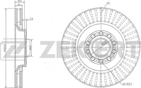 Zekkert BS-5245 - Kočioni disk www.molydon.hr