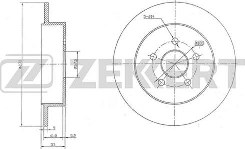 Zekkert BS-5240 - Kočioni disk www.molydon.hr