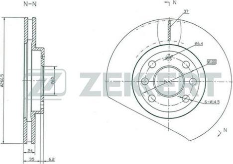 Zekkert BS-5248 - Kočioni disk www.molydon.hr