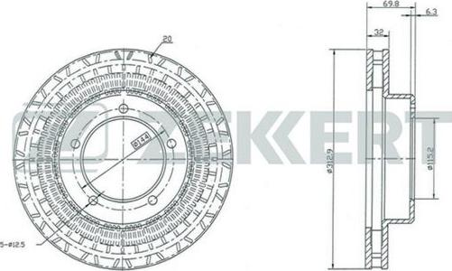 Zekkert BS-5243 - Kočioni disk www.molydon.hr