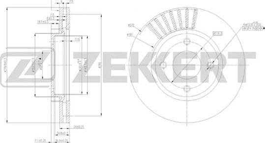 Zekkert BS-5259 - Kočioni disk www.molydon.hr