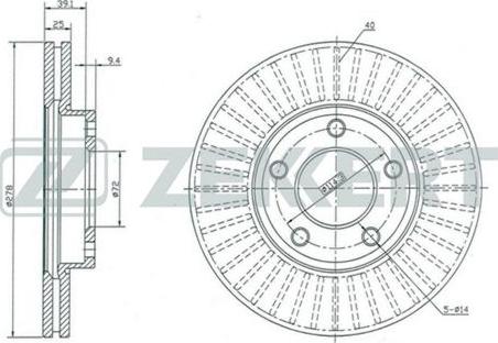 Zekkert BS-5252 - Kočioni disk www.molydon.hr