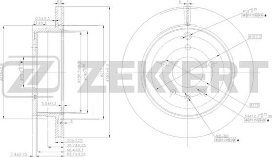 Zekkert BS-5269 - Kočioni disk www.molydon.hr