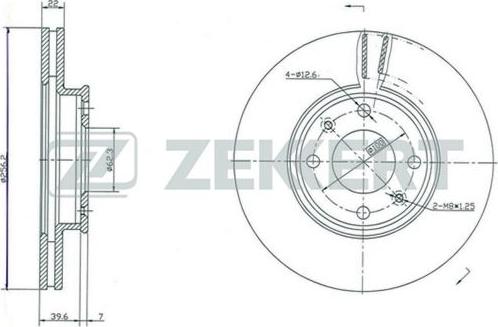 Zekkert BS-5261 - Kočioni disk www.molydon.hr