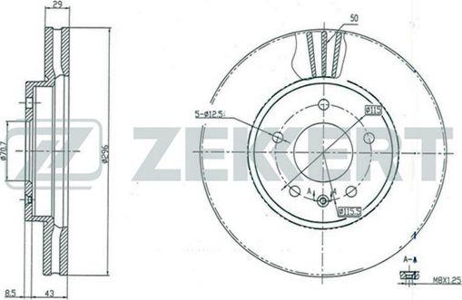 Zekkert BS-5268 - Kočioni disk www.molydon.hr