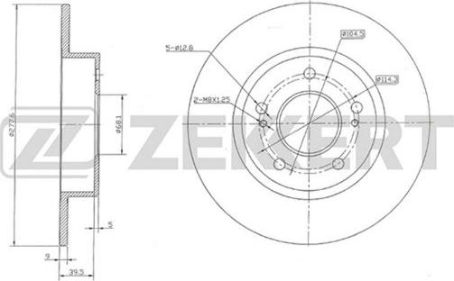 Zekkert BS-5206 - Kočioni disk www.molydon.hr