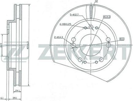 Zekkert BS-5202 - Kočioni disk www.molydon.hr