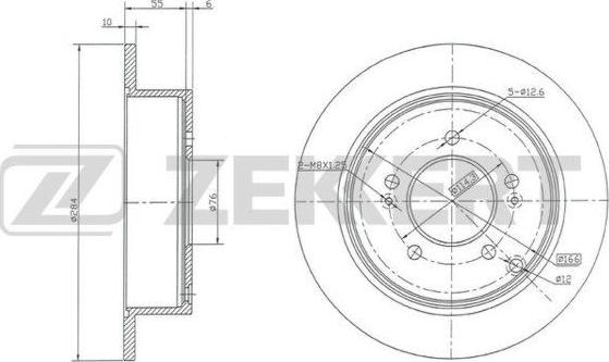 Zekkert BS-5207 - Kočioni disk www.molydon.hr