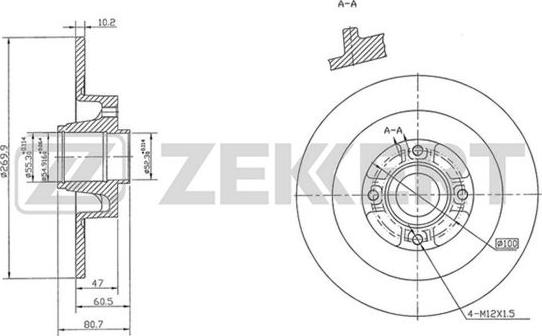 Zekkert BS-5213 - Kočioni disk www.molydon.hr