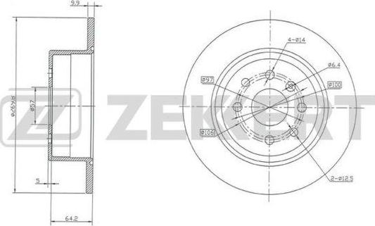 Zekkert BS-5217 - Kočioni disk www.molydon.hr