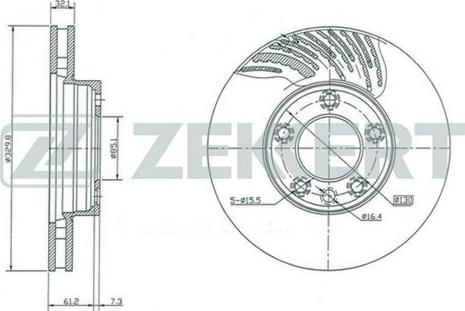 Zekkert BS-5284 - Kočioni disk www.molydon.hr