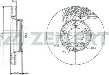 Zekkert BS-5285 - Kočioni disk www.molydon.hr