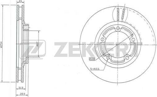 Zekkert BS-5281 - Kočioni disk www.molydon.hr