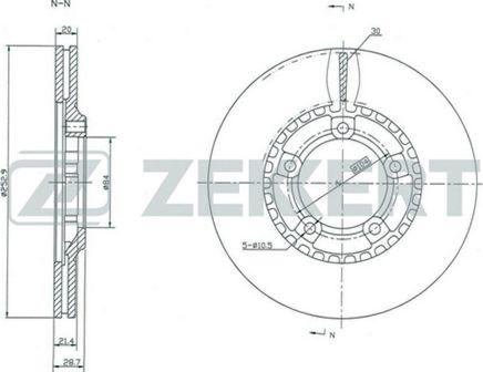 Zekkert BS-5282 - Kočioni disk www.molydon.hr