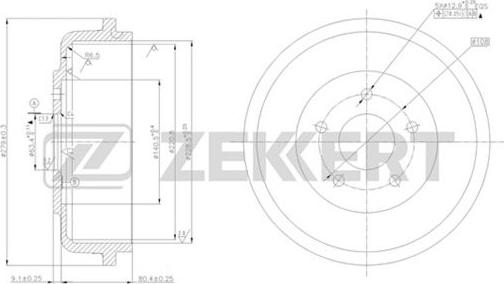 Zekkert BS-5233 - Bubanj kočnica www.molydon.hr