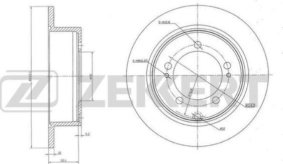 Zekkert BS-5224 - Kočioni disk www.molydon.hr