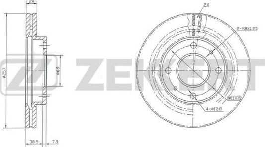 Zekkert BS-5223 - Kočioni disk www.molydon.hr