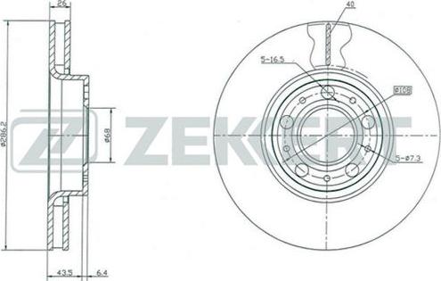 Zekkert BS-5270 - Kočioni disk www.molydon.hr