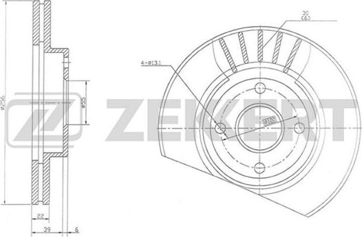 Zekkert BS-5749 - Kočioni disk www.molydon.hr