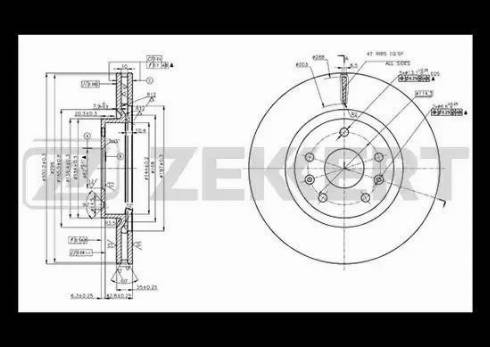 Zekkert BS-5744 - Kočioni disk www.molydon.hr