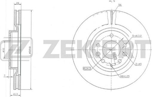 Zekkert BS-5746 - Kočioni disk www.molydon.hr