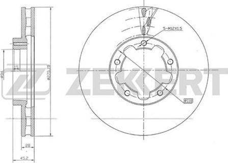 Zekkert BS-5743 - Kočioni disk www.molydon.hr