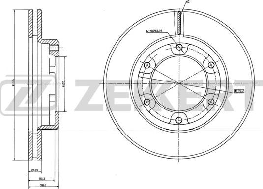 Zekkert BS-5759 - Kočioni disk www.molydon.hr