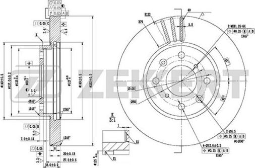 Zekkert BS-5752 - Kočioni disk www.molydon.hr