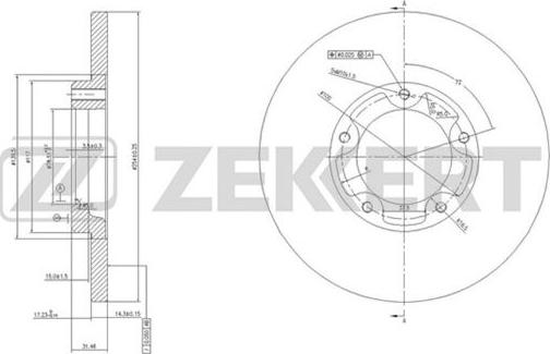 Zekkert BS-5764 - Kočioni disk www.molydon.hr