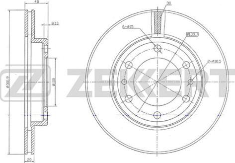 Zekkert BS-5719 - Kočioni disk www.molydon.hr