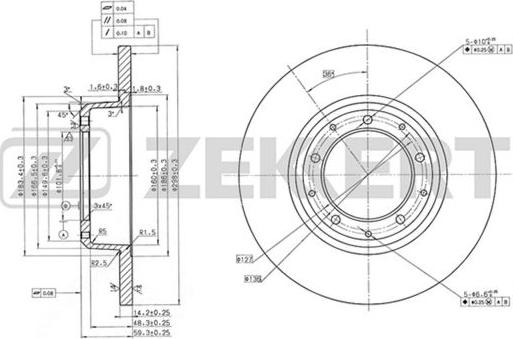 Zekkert BS-5713 - Kočioni disk www.molydon.hr