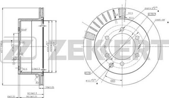 Zekkert BS-5730 - Kočioni disk www.molydon.hr