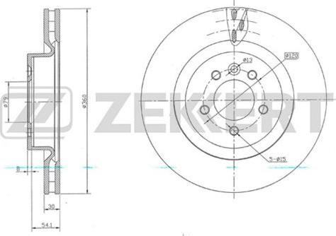 Zekkert BS-5721 - Kočioni disk www.molydon.hr