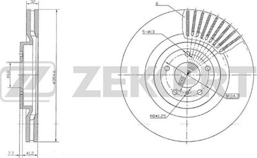 Zekkert BS-5728 - Kočioni disk www.molydon.hr